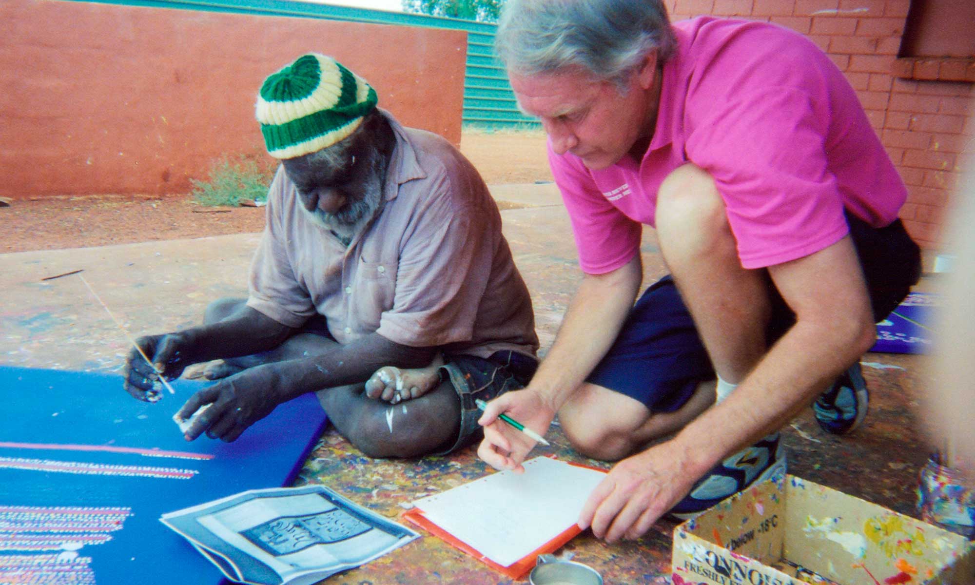 Paul Bryden with Aboriginal Elder
